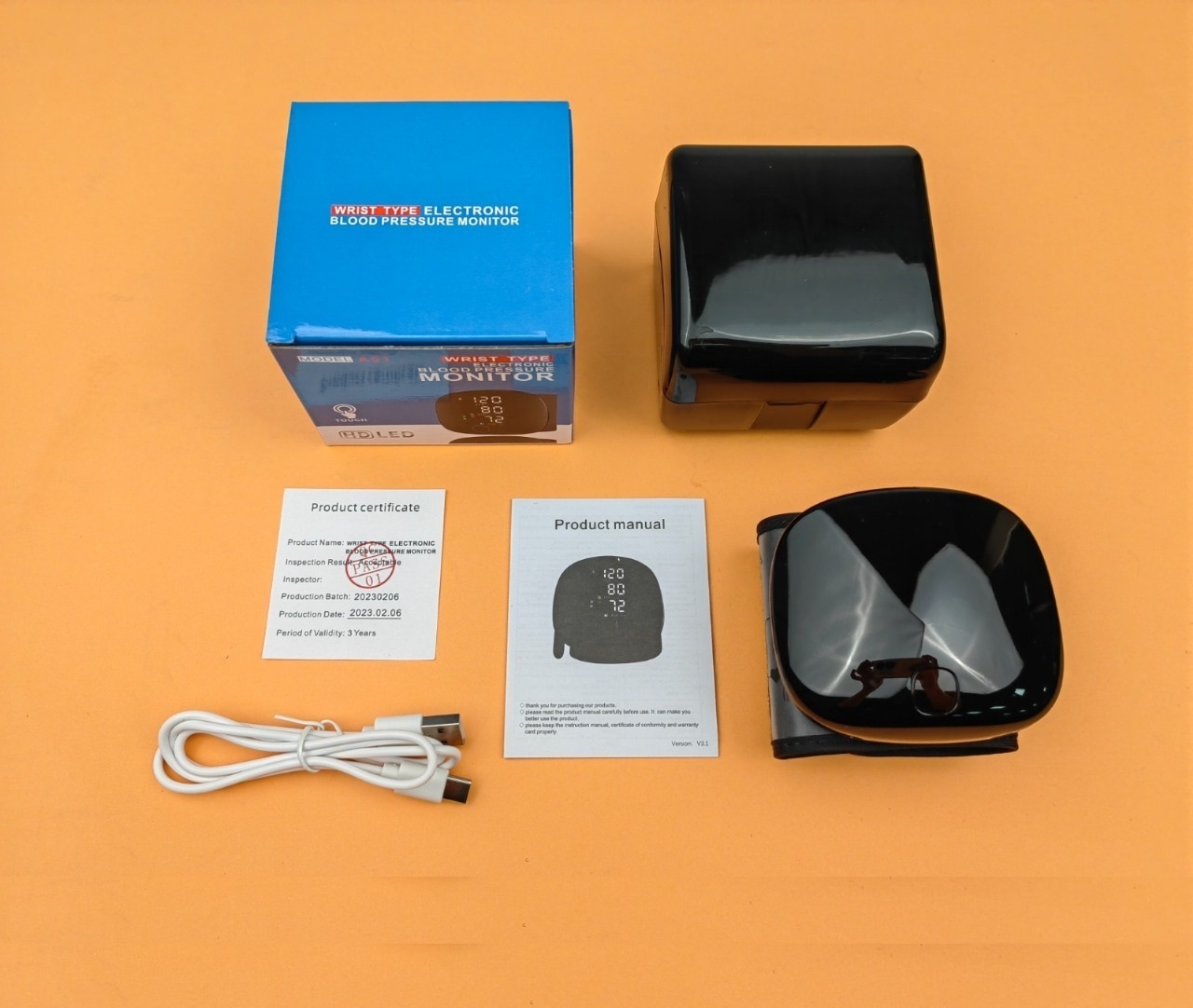 .Wrist Electronic Blood Pressure Monitor.